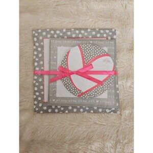 Thirty One Gives Notepad U R Bold White Polka Dots Paper Pad 3pc Set 6x6” NIP